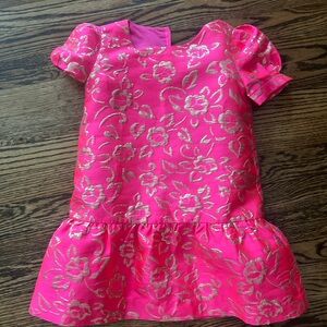 Lilly Pulitzer Pink and Gold Erina Dress size 6